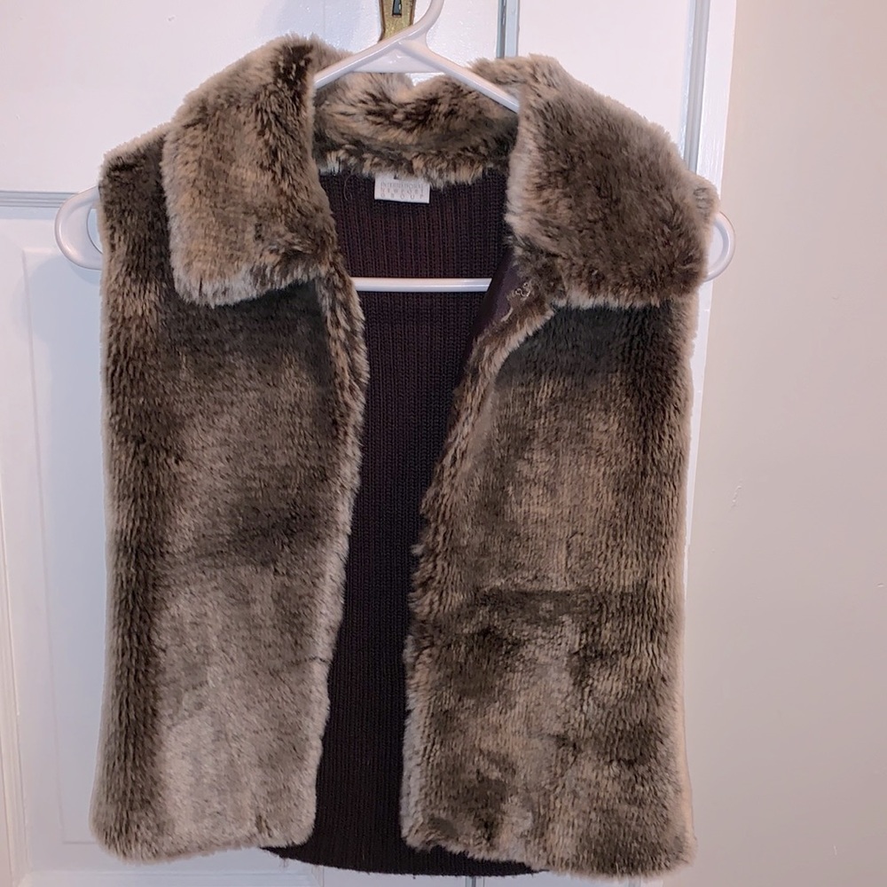 Faux fur vest